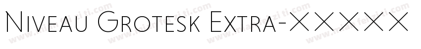 Niveau Grotesk Extra字体转换
